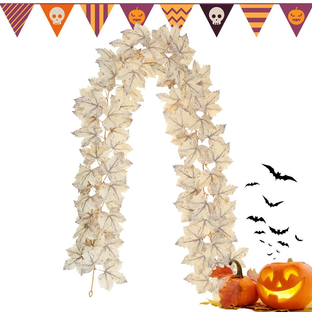 Fall Leaves Garland Maple Leaf Fall Decorations for Home