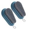 OATIPHO Cleaning Brushes Sturdy 2pcs Blue for Shoes and Clothes with Abs Material and Hanging Style Household Laundry Scrub Brushes for Home and Kitchen Use view 1