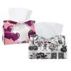 lcndlsoe 2 Pack Tissue Box Cover Holder, Rock Musical Instrument Drum Rectangle Leather Tissue Case, Decorative Organizer for Tabletop, Bathroom, Car, Office view 1