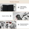 lcndlsoe 2 Pack Tissue Box Cover Holder, Rock Musical Instrument Drum Rectangle Leather Tissue Case, Decorative Organizer for Tabletop, Bathroom, Car, Office view 3