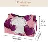 lcndlsoe 2 Pack Tissue Box Cover Holder, Rock Musical Instrument Drum Rectangle Leather Tissue Case, Decorative Organizer for Tabletop, Bathroom, Car, Office view 4