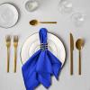 100-Pack Royal Blue Satin Napkins, 12 X 12 In Cloth Napkins For Weddings, Formal Events, And Receptions, view 3