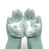 ChengChengJin 1 Pair Silicone Dishwashing Gloves-Reusable Scrubber Cleaning Gloves- for Housework, Bathroom, Kitchen, Car, Pets-Green view 1