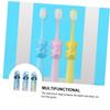 PACKOVE 3pcs Boys and Girls Soft Bristle Toothbrushes for Children with Ergonomic Design and Cartoon Elephant Shape, Gentle Manual Toothbrush Set to Protect Teeth for Ages 2-8 view 4