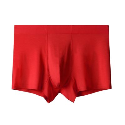 WTongBao Boxer Shorts Men Men's Underwear 80-count Modal Graphene Crotch Seamless Breathable Comfortable Briefs 2 Pack-red 2-xl