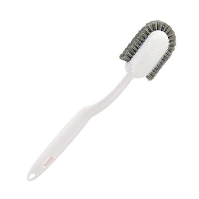 PACKOVE Cleaning Brush Plastic Brush with Long Handle for Shoe and Laundry Scrubbing, Hanging Design for Bathroom Use, Soft Bristle Household Cleaning Tool for Clothes and Sneakers