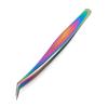 1 pair of tweezers for eyelash extension eyebrow tweezers curved straight makeup tool(01) view 4