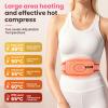 Menstrual Heating Pad Belt, Heat Pad for Period Pain Relief, Wearable Electric Waist Belt Device, 4 Heat Levels & 5 Vibration Massage Modes, for Back Stomach Cramp Pain Relief,Gifts for Women Girls view 2