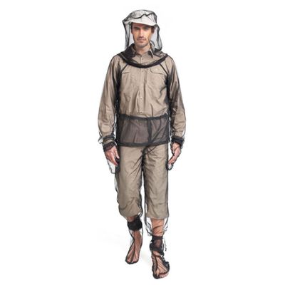 Anti Mosquito Clothing 4PCS Set L/XL, Translucent Breathable Net Suit, Adjustable for Outdoor Protection