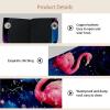 2 pack Starry Flamingos Tissue Box Cover, Decorative Tissue Box Dispenser for Bathroom, Parlors, Office, Bedroom Dresser, Vanity Countertop, Nightstand, Car, and Desk view 3
