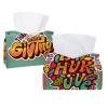 2 pack Thanksgiving Day Tissue Box Cover, 7.5x5x6in