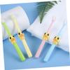 VALICLUD Toothbrushes 2-10 Ages Oral to Encourage Design Care Habits for Toothbrush for 4pcs Cartoon Set and Soft Pp Bristle Teeth Cleaner Manual with Adorable Kids Boys Girls view 3