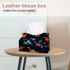 2 pack Starry Dinosaur Tissue Box Cover, Decorative Tissue Box Dispenser for Bathroom, Parlors, Office, Bedroom Dresser, Vanity Countertop, Nightstand, Car, and Desk view 2