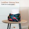 2 pack Flamingo Rainforest Tissue Box Cover, Decorative Tissue Box Dispenser for Bathroom, Parlors, Office, Bedroom Dresser, Vanity Countertop, Nightstand, Car, and Desk view 2