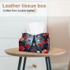 2 pack Eiffel Tower Valentine's Day Tissue Box Cover, Decorative Tissue Box Dispenser for Bathroom, Parlors, Office, Bedroom Dresser, Vanity Countertop, Nightstand, Car, and Desk view 2
