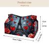 2 pack Eiffel Tower Valentine's Day Tissue Box Cover, Decorative Tissue Box Dispenser for Bathroom, Parlors, Office, Bedroom Dresser, Vanity Countertop, Nightstand, Car, and Desk view 4