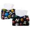 2 pack Football Soccer Tissue Box Cover, 7.5x5x6in view 1