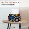 2 pack Football Soccer Tissue Box Cover, 7.5x5x6in view 2