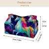 2 pack Rainbow Unicorn Tissue Box Cover, 7.5x5x6in view 4