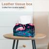 2 pack Flamingo Rainforest Tissue Box Cover, Decorative Tissue Box Dispenser for Bathroom, Parlors, Office, Bedroom Dresser, Vanity Countertop, Nightstand, Car, and Desk view 2
