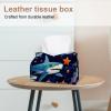 2 pack Starry Flamingos Tissue Box Cover, Decorative Tissue Box Dispenser for Bathroom, Parlors, Office, Bedroom Dresser, Vanity Countertop, Nightstand, Car, and Desk view 2
