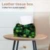 2 pack St. Parikh's Day Tissue Box Cover Leather Facial Tissue Dispenser Box Holder for Dresser Bathroom Decorative view 2
