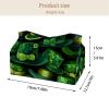 2 pack St. Parikh's Day Tissue Box Cover Leather Facial Tissue Dispenser Box Holder for Dresser Bathroom Decorative view 4
