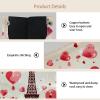 2 pack Eiffel Tower Valentine's Day Tissue Box Cover, Decorative Tissue Box Dispenser for Bathroom, Parlors, Office, Bedroom Dresser, Vanity Countertop, Nightstand, Car, and Desk view 3