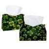 2 pack St. Parikh's Day Tissue Box Cover Leather Facial Tissue Dispenser Box Holder for Dresser Bathroom Decorative