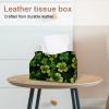 2 pack St. Parikh's Day Tissue Box Cover Leather Facial Tissue Dispenser Box Holder for Dresser Bathroom Decorative view 2