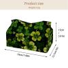2 pack St. Parikh's Day Tissue Box Cover Leather Facial Tissue Dispenser Box Holder for Dresser Bathroom Decorative view 4