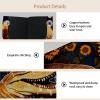 2 pack Crocodile Starry Sunflower Tissue Box Cover Leather Facial Tissue Dispenser Box Holder for Dresser Bathroom Decorative view 3