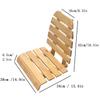 MOGUOBIN Foldable Sauna Backrest,Bathtub Stool,with Backrest Sauna Chair view 2