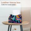 2 pack Rainbow Unicorn Tissue Box Cover, 7.5x5x6in view 2