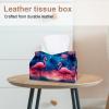 2 pack Starry Flamingos Tissue Box Cover, Decorative Tissue Box Dispenser for Bathroom, Parlors, Office, Bedroom Dresser, Vanity Countertop, Nightstand, Car, and Desk view 2