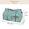 2 pack Easter Cross Tissue Box Cover, 7.5x5x6in view 4