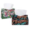 2 pack Christmas Tissue Box Cover, 7.5x5x6in view 1