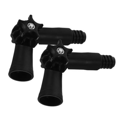 Healifty 2pcs Angle Adjustable Pole Adapter and Extension Pole Hinge Tip with Threaded Metal Handle for Window Cleaner Brush and Duster Accessories Compatible for Household Cleaning