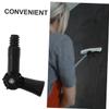 Healifty 2pcs Angle Adjustable Pole Adapter and Extension Pole Hinge Tip with Threaded Metal Handle for Window Cleaner Brush and Duster Accessories Compatible for Household Cleaning view 3