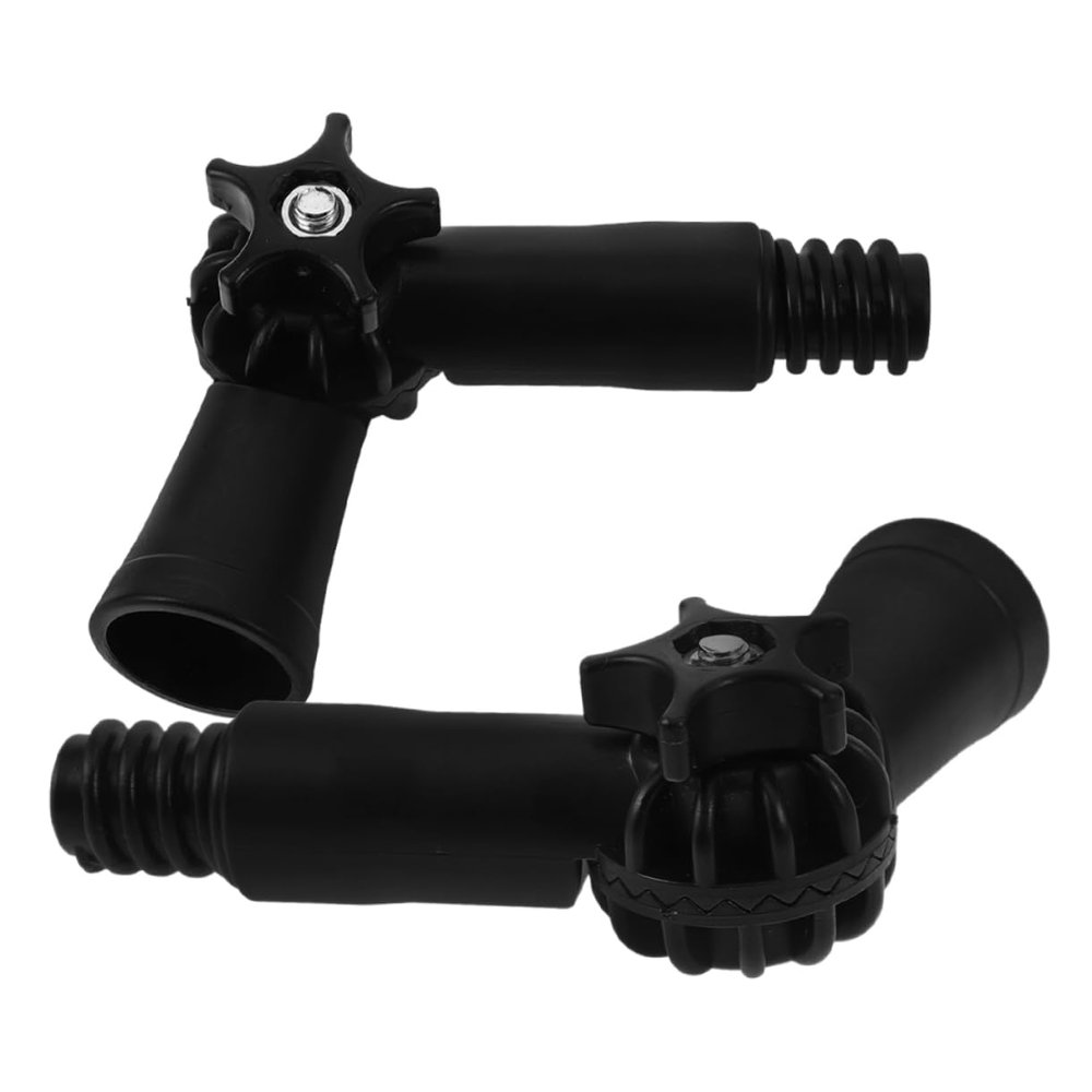 ULTECHNOVO Threaded Tip Extension Pole Adaptor with Angle Hinge for Standard Pole Attachments, Includes 2pcs for Use with Spider Web Brush and Window Cleaner Tools