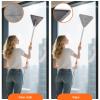 180 Rotating Wall & Ceiling Cleaner Mop Extendable Long Handle (17-81") with 6 Pads, Multi-Surface Home Cleaning Tool view 4