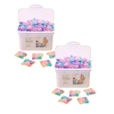 5 In 1 Laundry Detergent Soap Pods, In Wash Scent Booster Beads, Fresh Scent, Scent Booster Beads, Unstoppable Laundry Beads (1, 2 PACK)