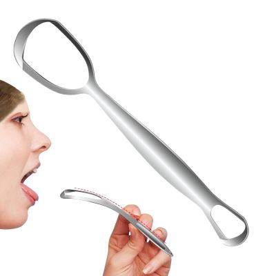 Djowyh Tongue Cleaner - Stainless Steel Tongue Cleaner - Fan-Shaped Care Tool for Adults and Families for Daily Teeth Cleaning