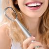 Djowyh Tongue Cleaner - Stainless Steel Tongue Cleaner - Fan-Shaped Care Tool for Adults and Families for Daily Teeth Cleaning view 2