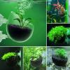 Aquarium Plant Cup Acrylic Water Plant Carrier with Suction Cup Fish Tank Stand Aquatic Plants Multipurpose Decoration Smooth Transparent Design for Freshwater Salt Water Aquarium view 3
