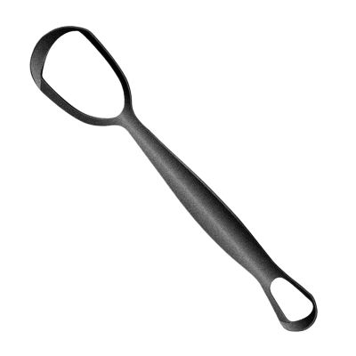 Buerfu Metal Tongue Scraper - Stainless Steel Tongue Cleaner - Fan-Shaped Teeth Care Scrubber Tool for Teen Adults Women Men Family Improve Teeth Hygiene Daily Cleaning