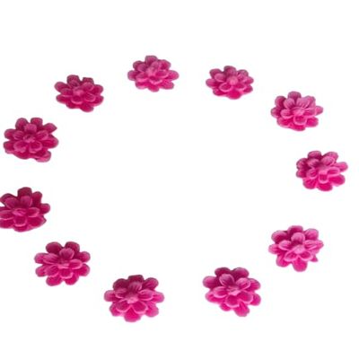 12 Beautiful Edible Sugar Fondant Lily Blossom/Daisy Flowers; 2cm Birthday, Wedding/Anniversary, Baby/Bridal Shower, Easter, Mothers Day Cake/Cupcake Toppers/Decorations (Pink)