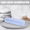Aizuoni Toothbrush Travel Case,Portable Tooth Brush Carrier | Leakproof Hygienic Toothbrush Holder for Travel Camping RV Road Trip Sink Vanity view 3