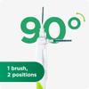 GUM BI-Direction Dual Position interdental Brushes | 90-Degree Positioning |Teeth Cleaning and Plaque Removal | 0.6mm, ISO 0 | Size XS| 3 x 6 Bundle (+1 Bonus Sample) view 2
