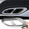 Hkfgdjdl 1 Pair Car Exterior Exhaust Pipe Mufflers Cover for W176 W205 W213 X253 Rear Cylinder Exhaust Pipe Cover Trim view 3